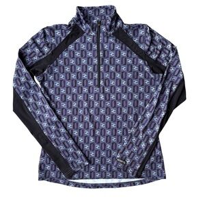 Kerrits Cross Trainer Fleece Tech Top Size Women’s S Purple Black Equestrian